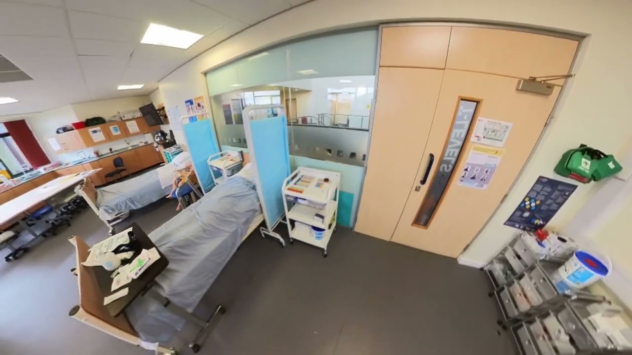 West Suffolk College simulation ward viewed during its virtual tour